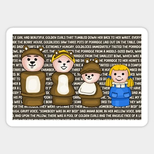 Goldilocks and The Three Bears Story Magnet